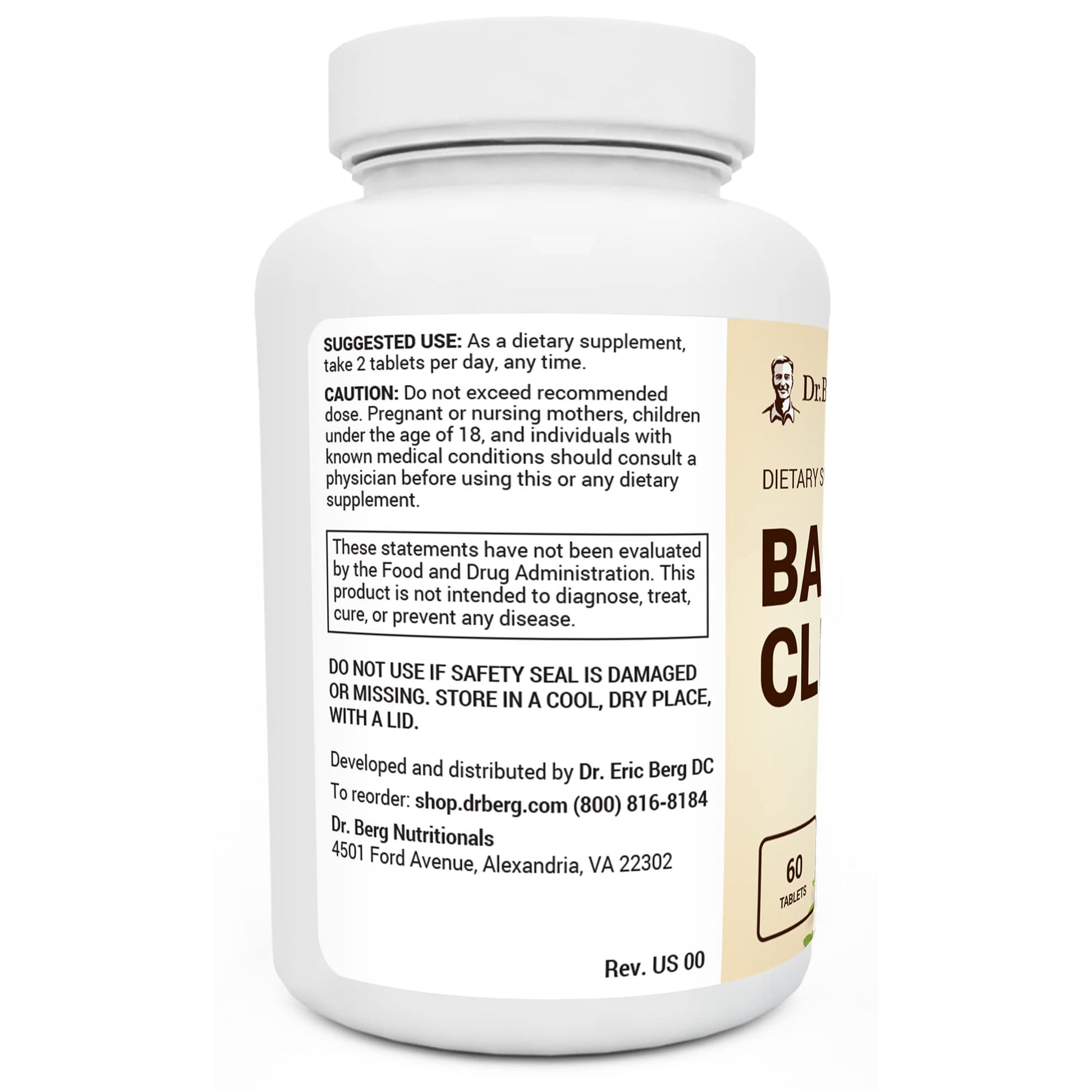 Dr. Berg's Bacti-Cleanse - 8in1 Immune Booster Supplements with Digestive - AB Mystery