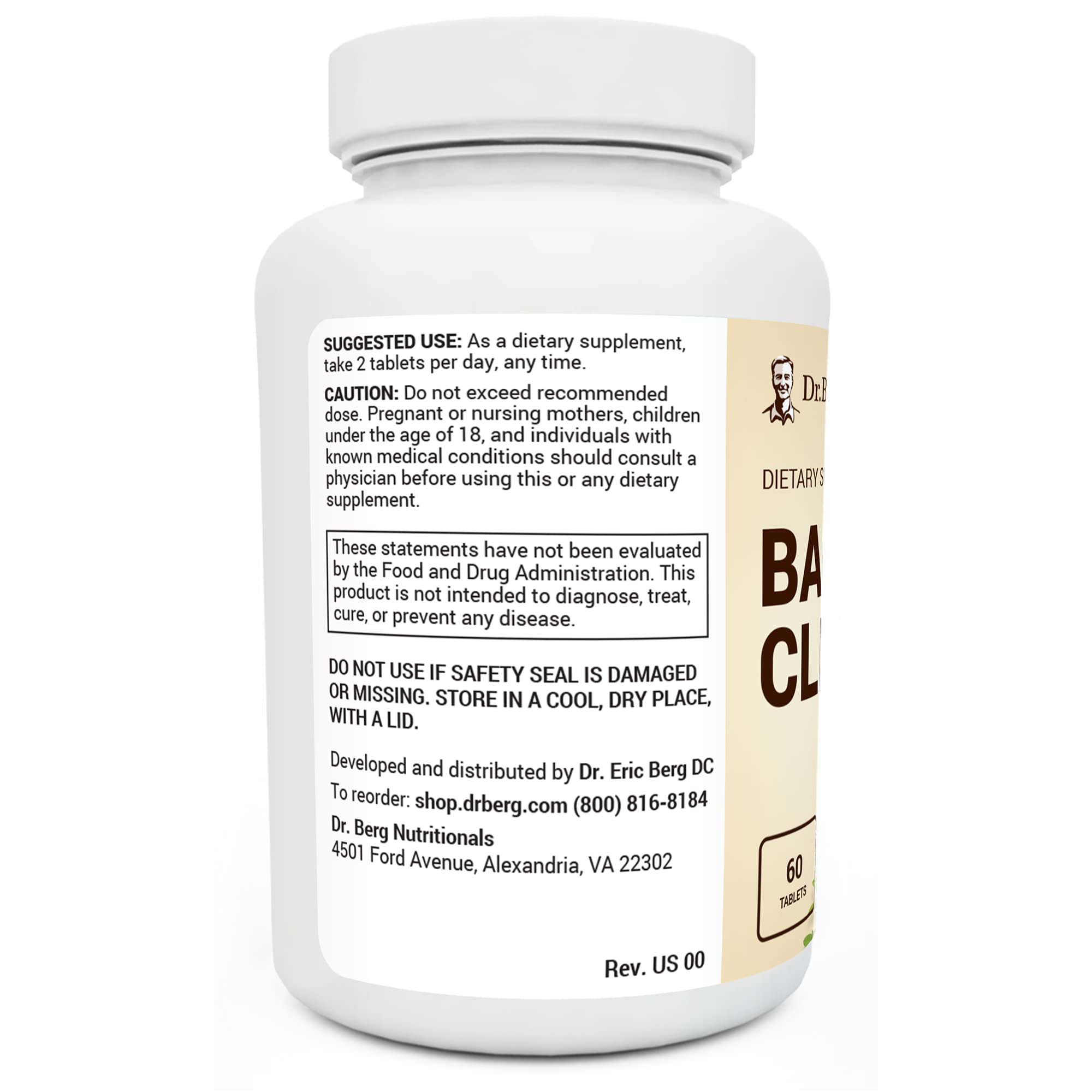 Dr. Berg's Bacti-Cleanse - 8in1 Immune Booster Supplements with Digestive - AB Mystery