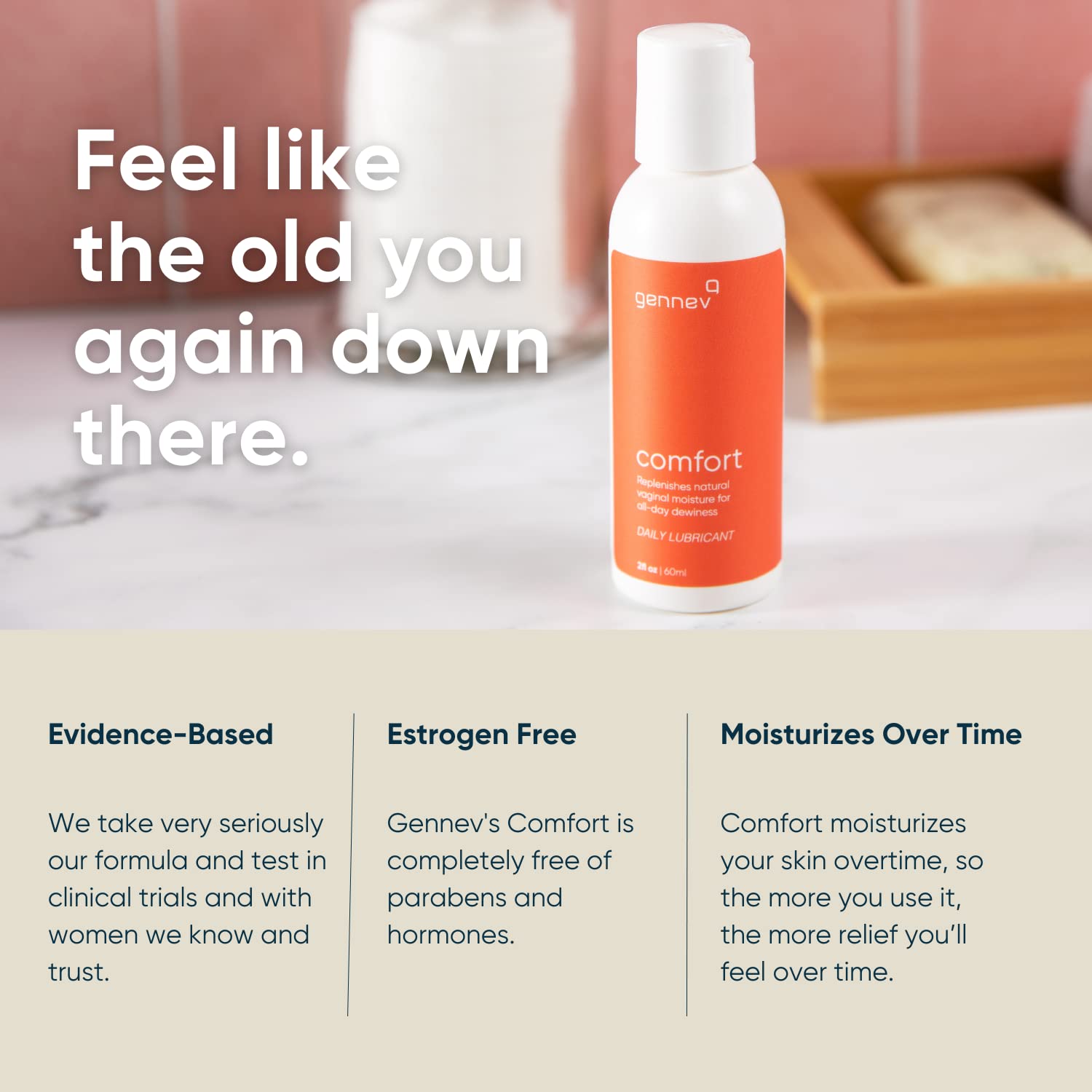 Gennev Intimate Water-Based Lubricant for Women - 2-in-1 Menopause Lubricant and Feminine - AB Mystery