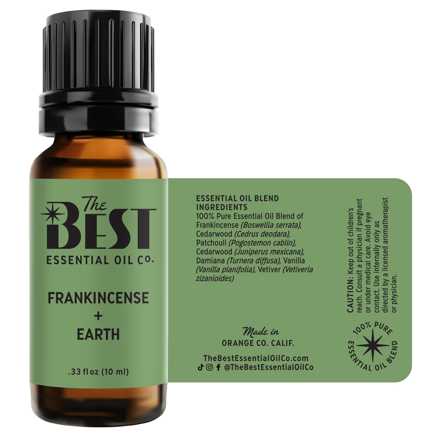 The Best Frankincense + Earth Essential Oil Blend- Premium Grade- 100% Pure & Natural - AB Mystery