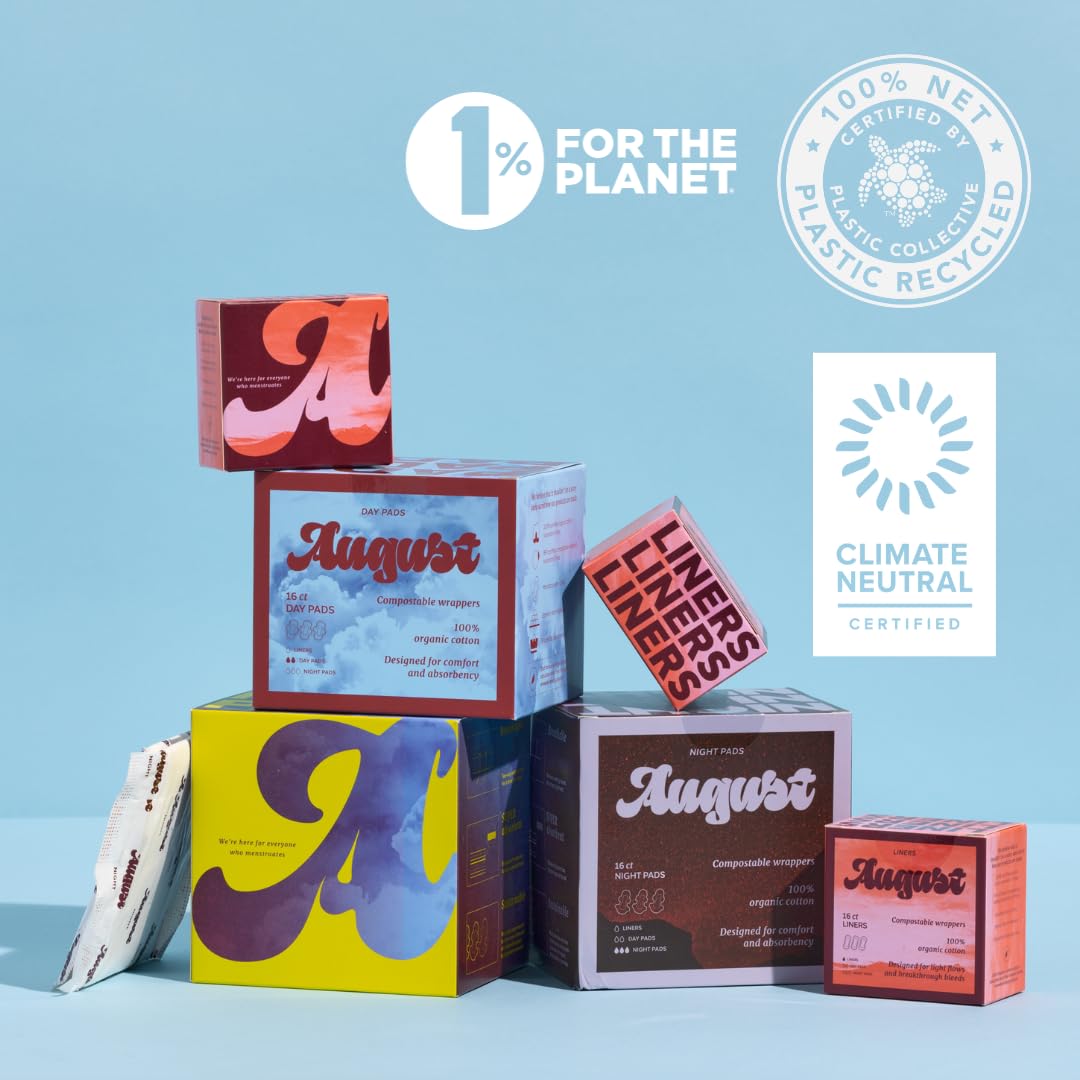 August Organic Tampons, Regular and Super Absorbency, BPA Free Long Applicators, Toxin Free - AB Mystery