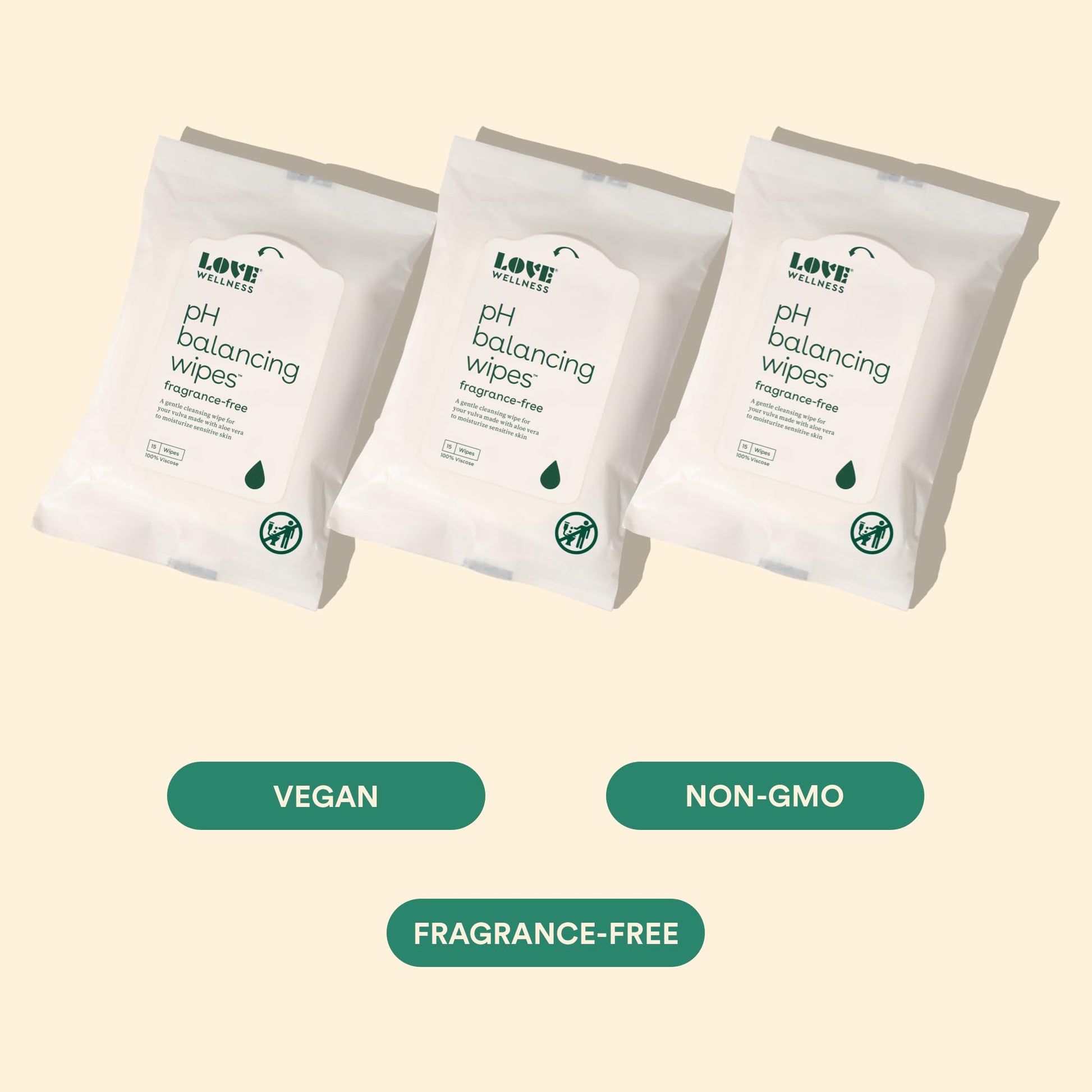 Love Wellness pH Balancing Wipes for Women | Feminine Hygiene for Cleansing with Aloe Vera - AB Mystery