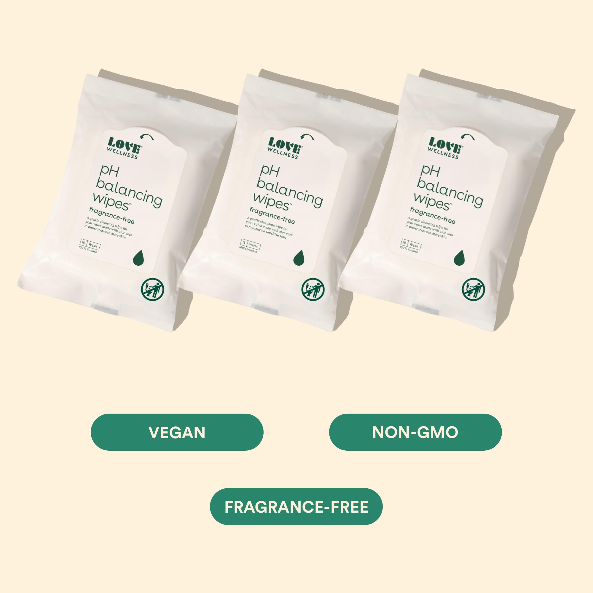 Love Wellness pH Balancing Wipes for Women | Feminine Hygiene for Cleansing with Aloe Vera - AB Mystery