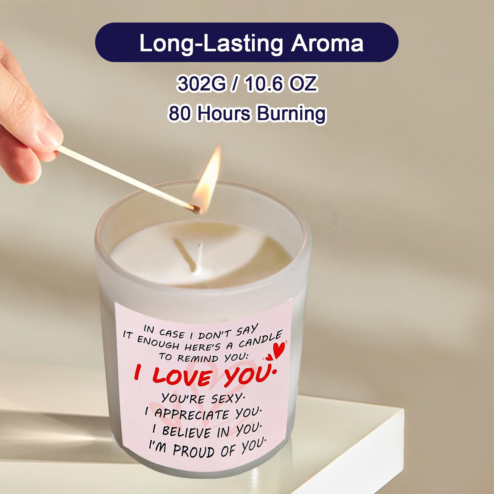 Gifts for Her Anniversary Candler - 2pack Valentine's Day Candle Gift,Wife Gifts Anniversary,Vanilla Lavender - AB Mystery