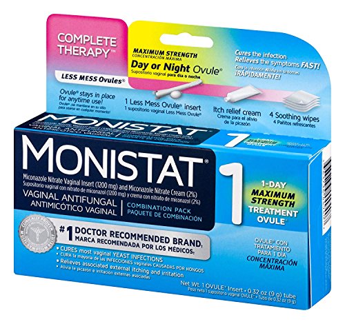 Monistat Combination Pack with 1-Ovule Insert with Applicator and External Cream - AB Mystery