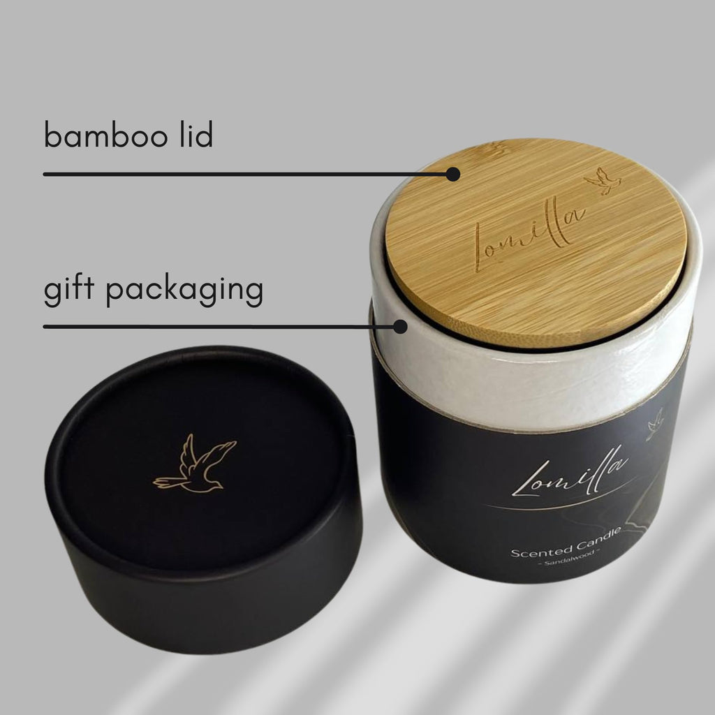 100% Natural Soy Wax Candle, Valentines Day Gifts for Women & Men, Candles for Home - AB Mystery