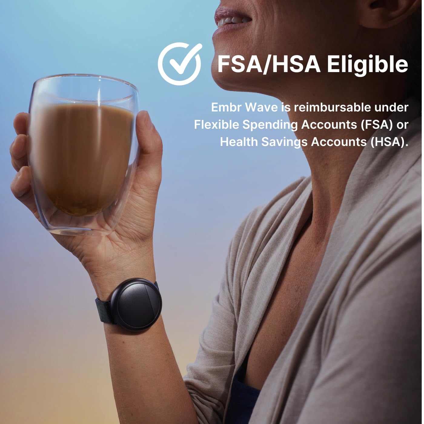 Embr Wave Cooling and Warming Wristband - Personalized Thermal Relief - Manage Hot Flashes, Night Sweats - AB Mystery