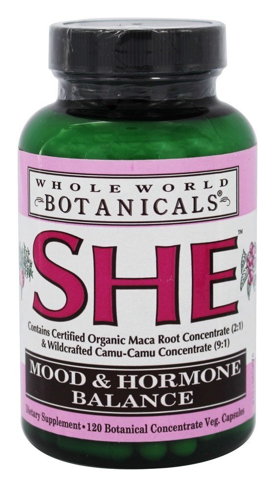 Whole World Botanicals She Mood & Hormone Support, 120 Veg Caps - AB Mystery