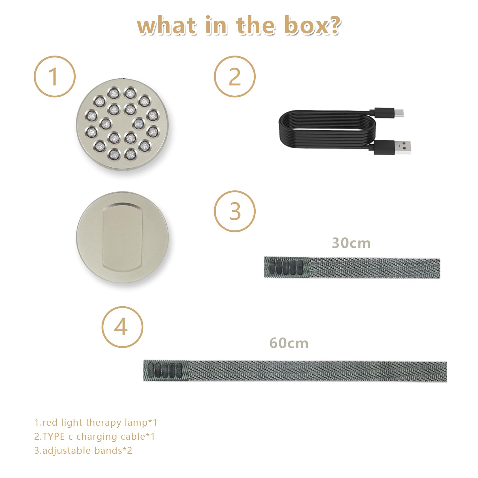 Red Light Therapy Device, Wearable Light Therapy Lamp for Pain Relief for Knee Muscle Feet Hands - AB Mystery