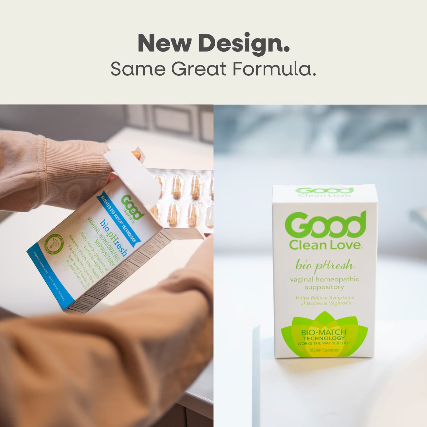 Good Clean Love BiopHresh Vaginal Homeopathic Suppository, Bacterial Vaginosis Treatment for Women - AB Mystery