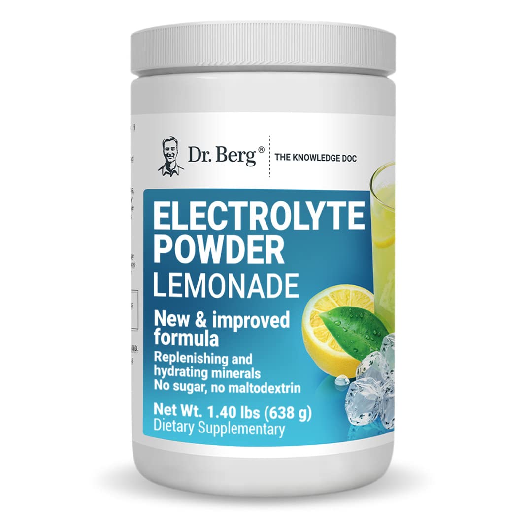 Dr. Berg's Electrolyte Powder 100 Servings Bundle - Raspberry Lemon & Lemonade - AB Mystery