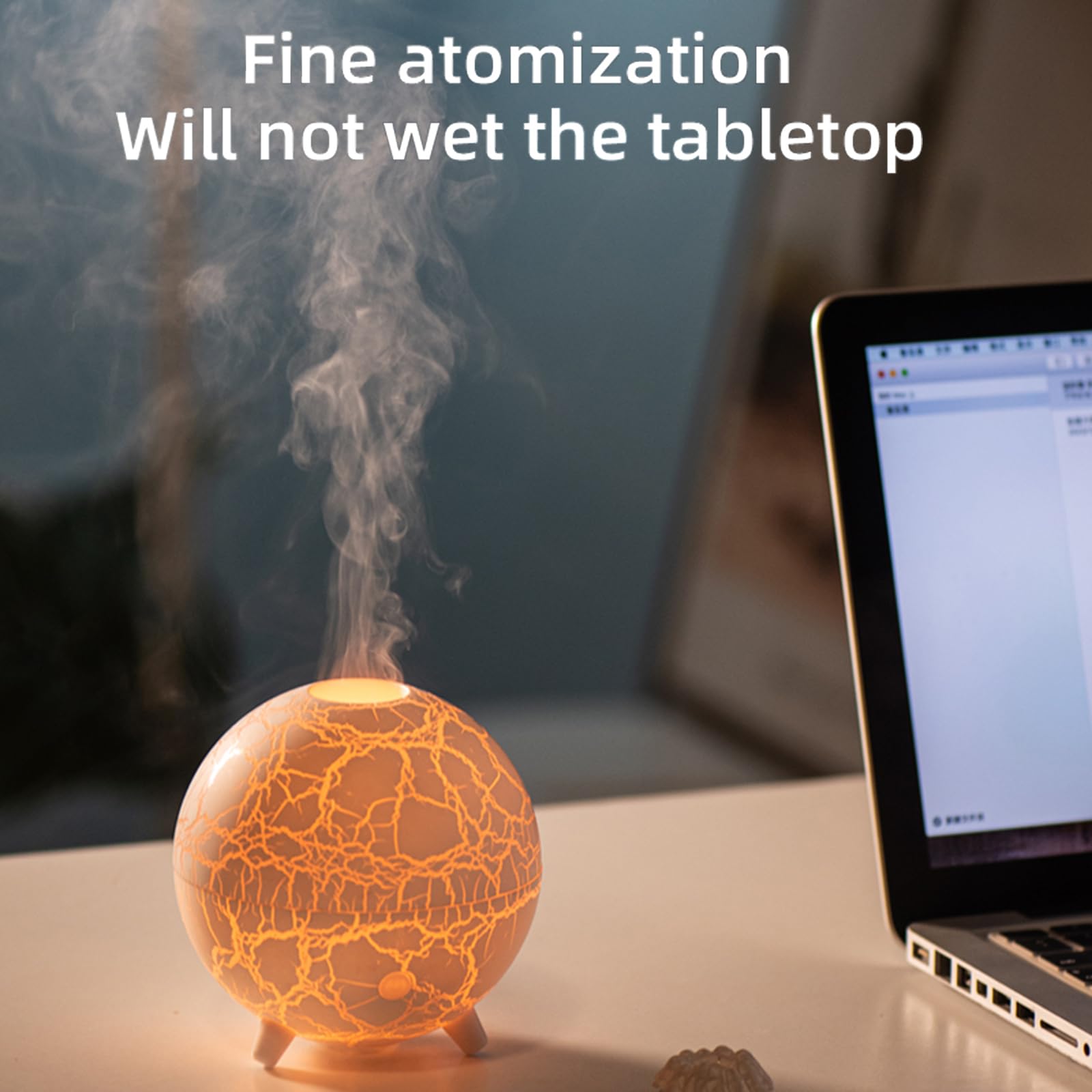 Volcano Humidifier Flame Aromatherapy Diffuser, 7 Colors Flame 200ml Essential Oil Diffusers - AB Mystery