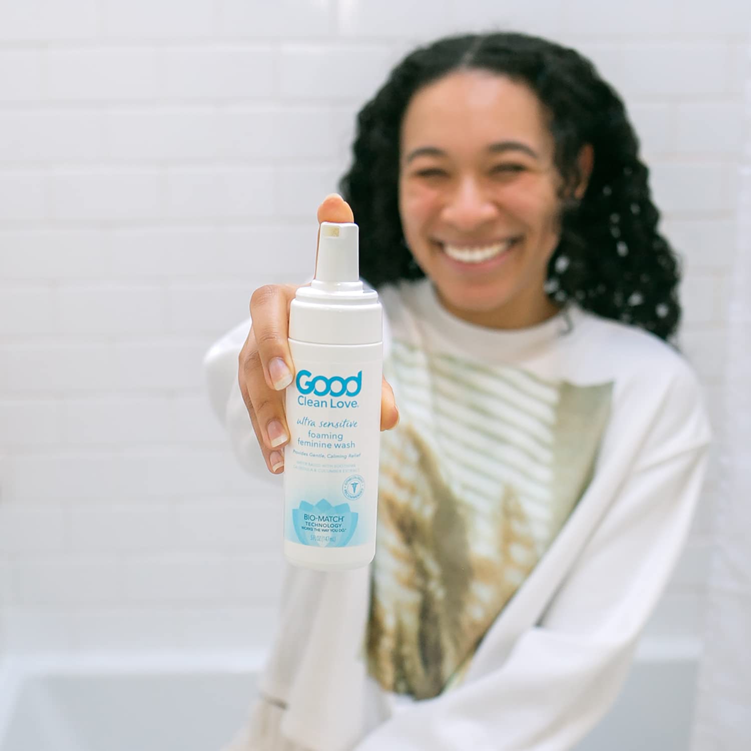 Good Clean Love Ultra Sensitive Foaming Feminine Wash, pH-Balanced Vaginal Soap for Women - AB Mystery