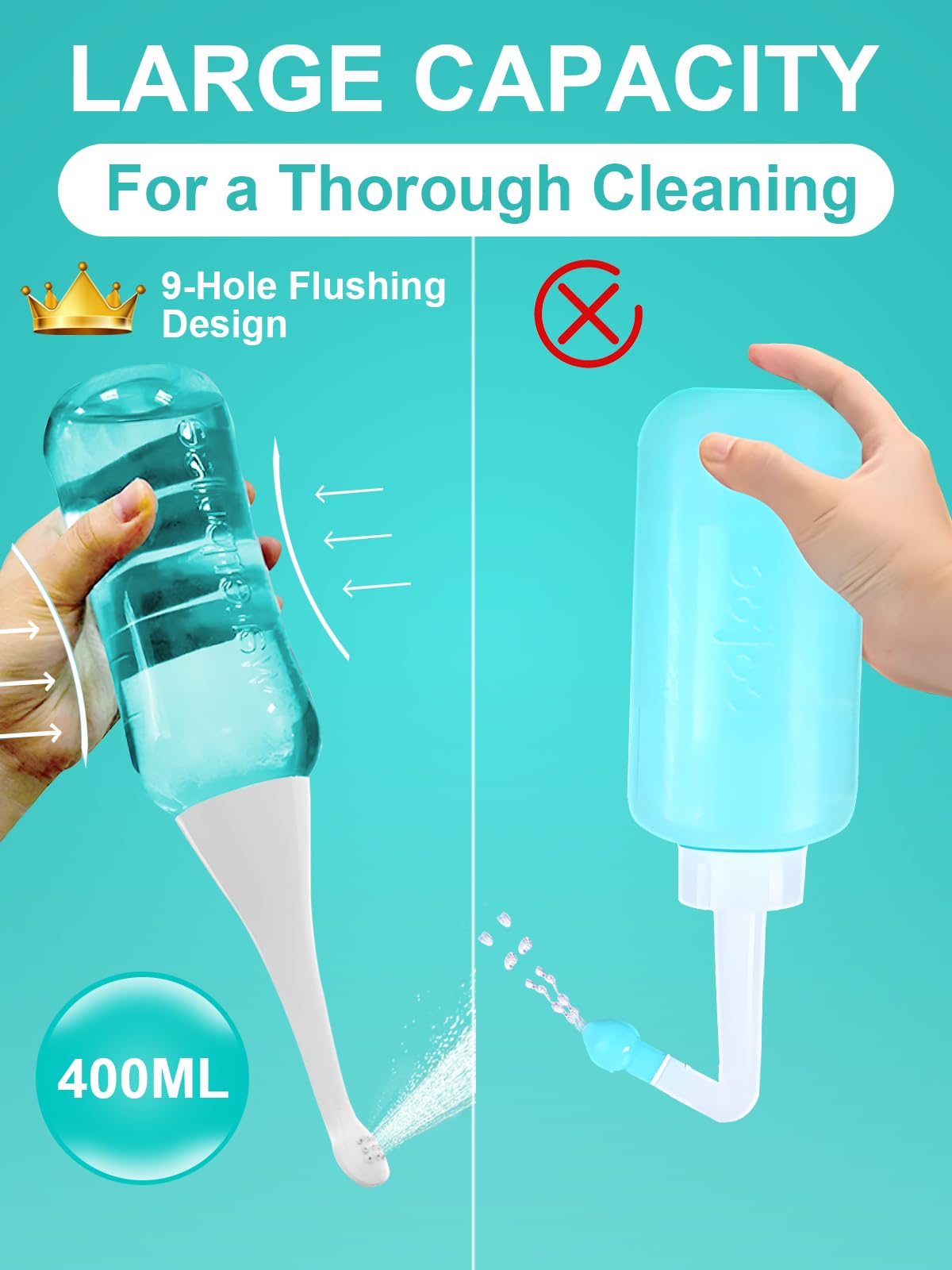 PropoDusche Peri bottle for Postpartum Care for Perineal Recovery & Cleansing ，Peri Bottle 400ml - AB Mystery