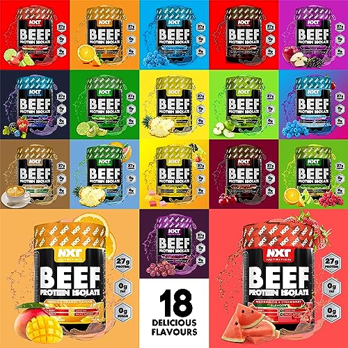 NXT Beef Protein Isolate 540g - High Protein Powder in Natural Amino Acids - Paleo, Keto Friendly NXT Nutrition