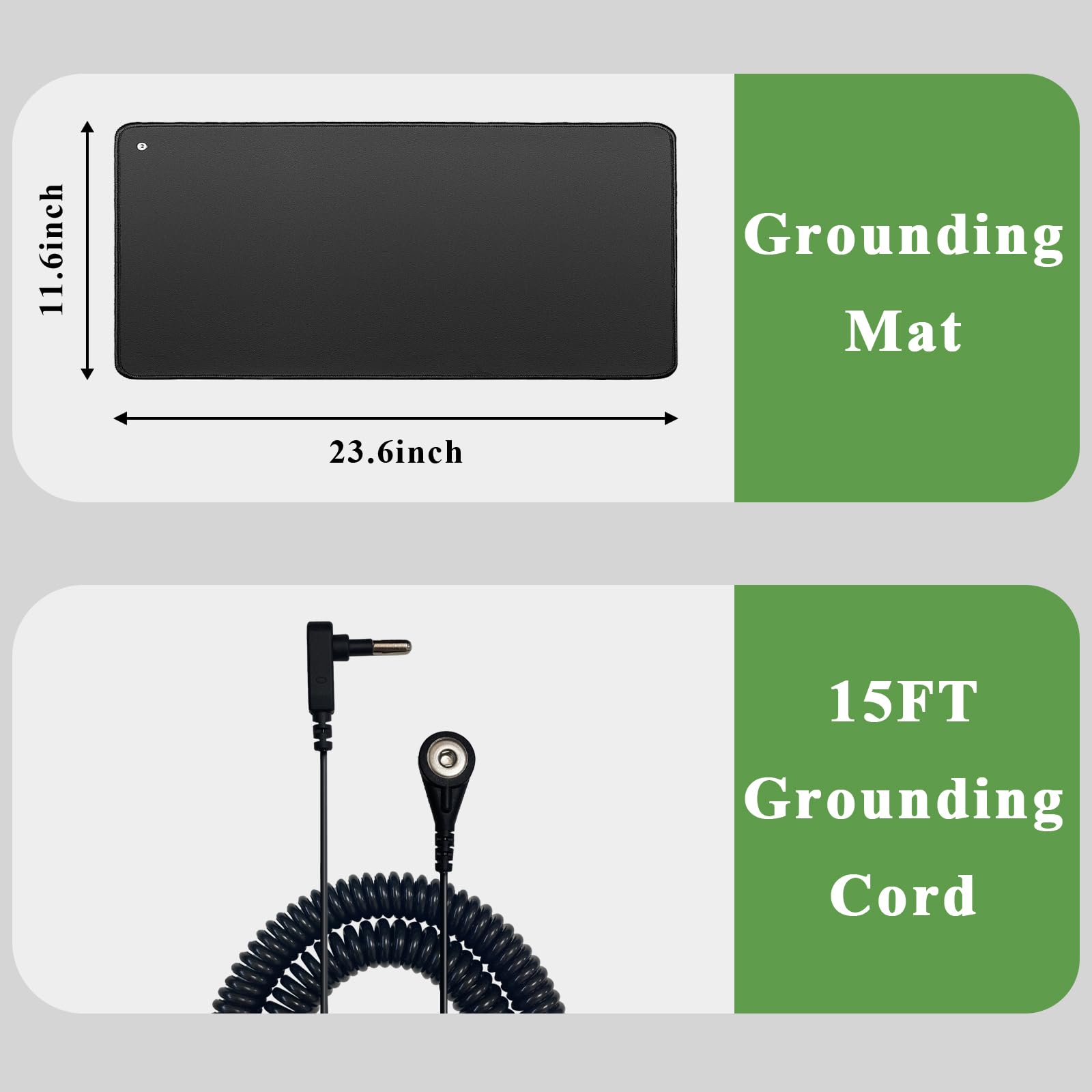 WAUZOBLE Grounding Mat, Grounding Bed Foot Mat with 1 Grounding Cord Indoor Mat Improving - AB Mystery