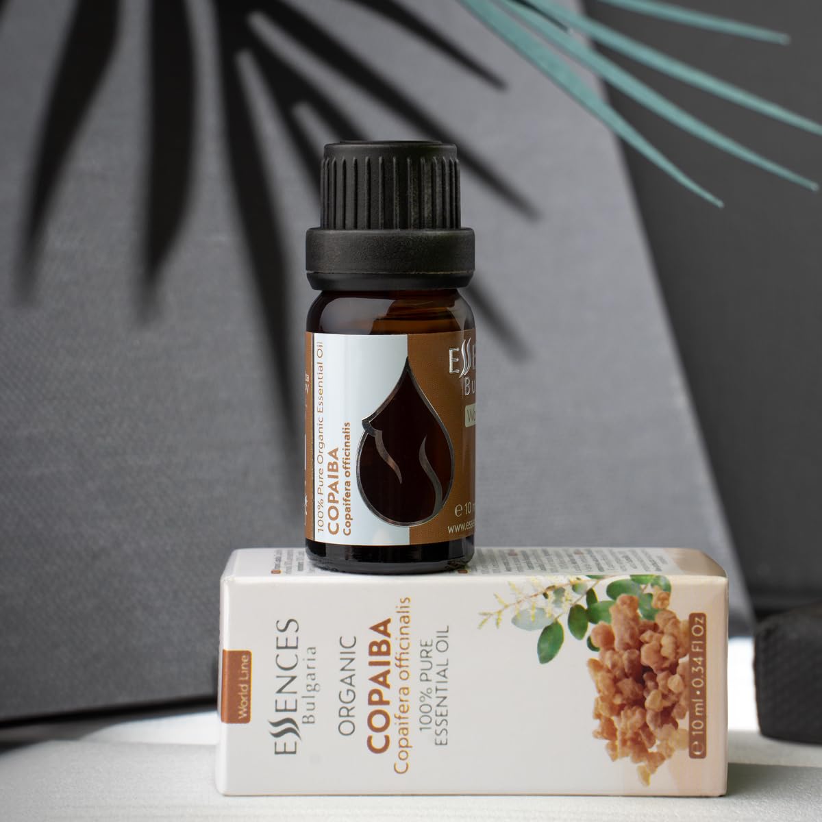 Essences Bulgaria Organic Copaiba Essential Oil 0.34 Fl Oz 10ml Copaifera officinalis - 100% Pure Natural - AB Mystery