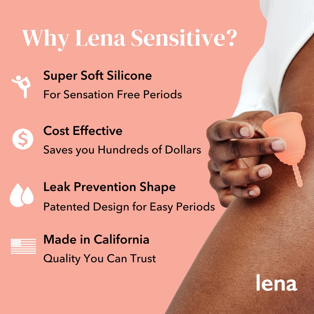Lena Sensitive Menstrual Cup | Reusable Beginner Period Cup | Wear for 12 Hours - AB Mystery