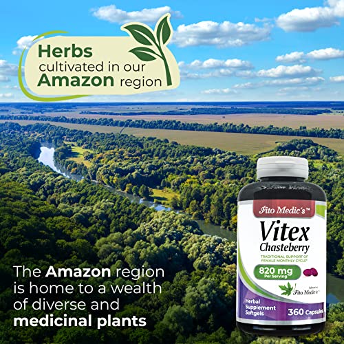 FITO MEDIC'S Lab - Vitex Supplement for Women - chasteberry- Menopause Support - 820 mg - AB Mystery