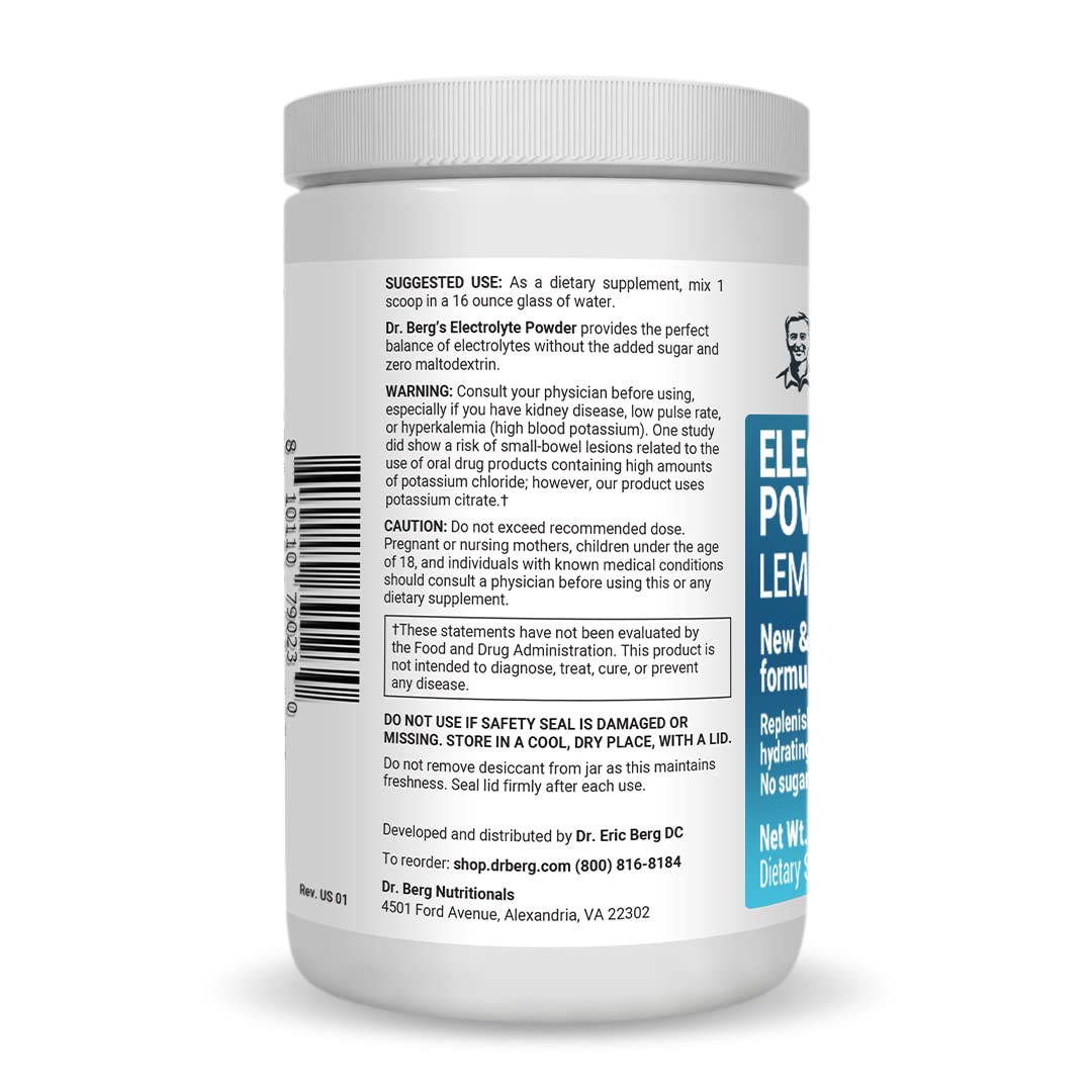 Dr. Berg's Electrolyte Powder 100 Servings Bundle - Raspberry Lemon & Lemonade - AB Mystery