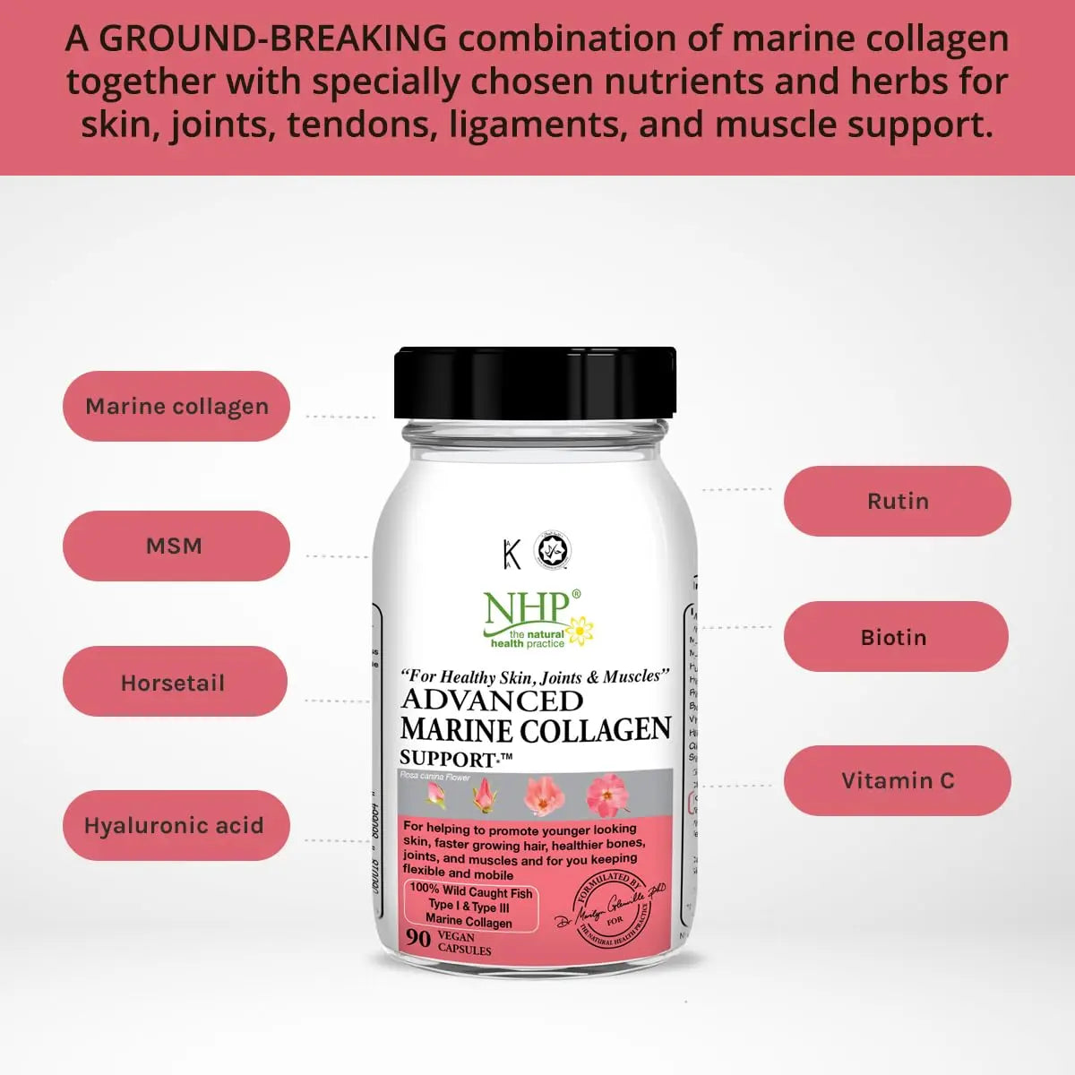 Advanced Marine Collagen Support, specifically Designed to Support Skin - AB Mystery
