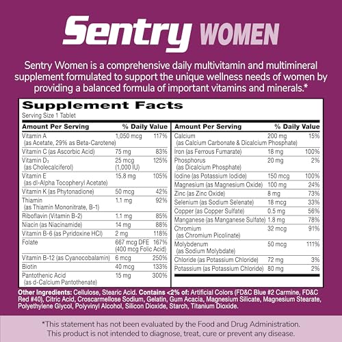 21st Century Sentry Women Multivitamin Tablets, 120 Count - AB Mystery