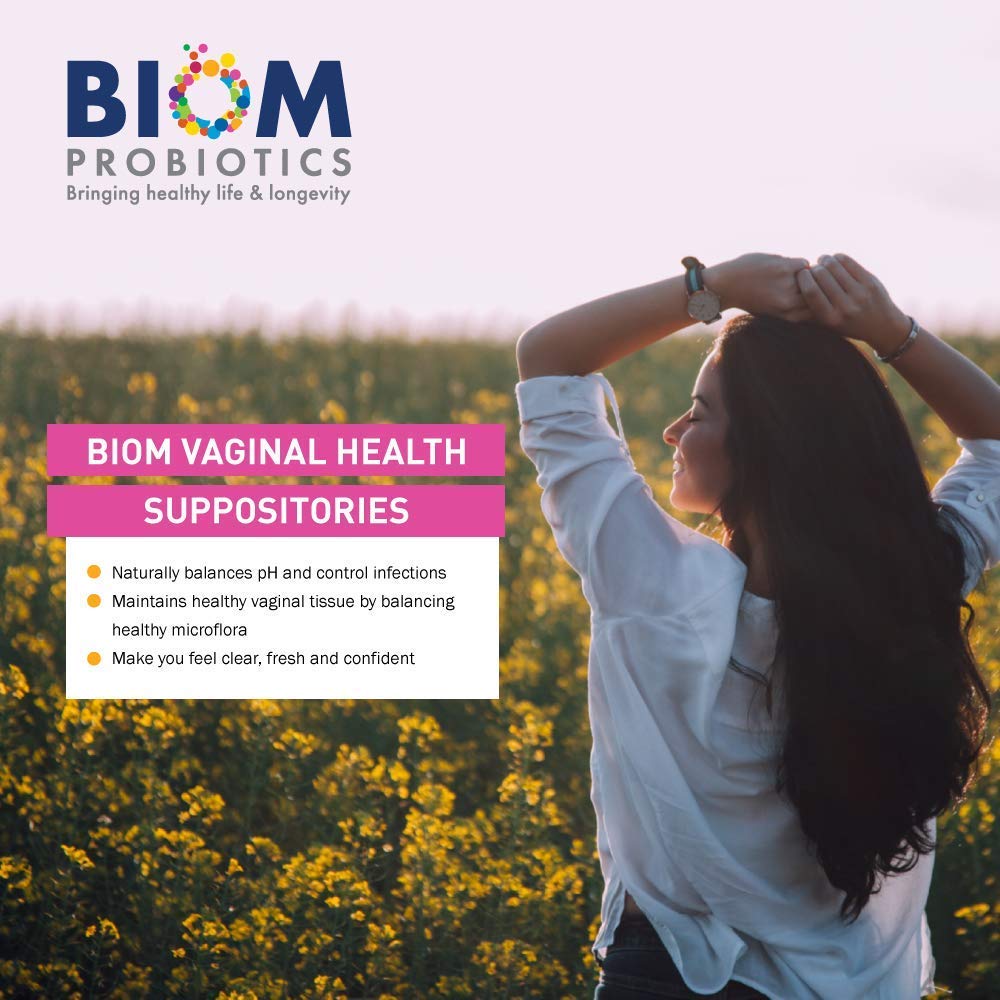 Biom Vaginal Probiotic Suppository: Natural Vaginal pH and Odor Control Regimen; Balance - AB Mystery