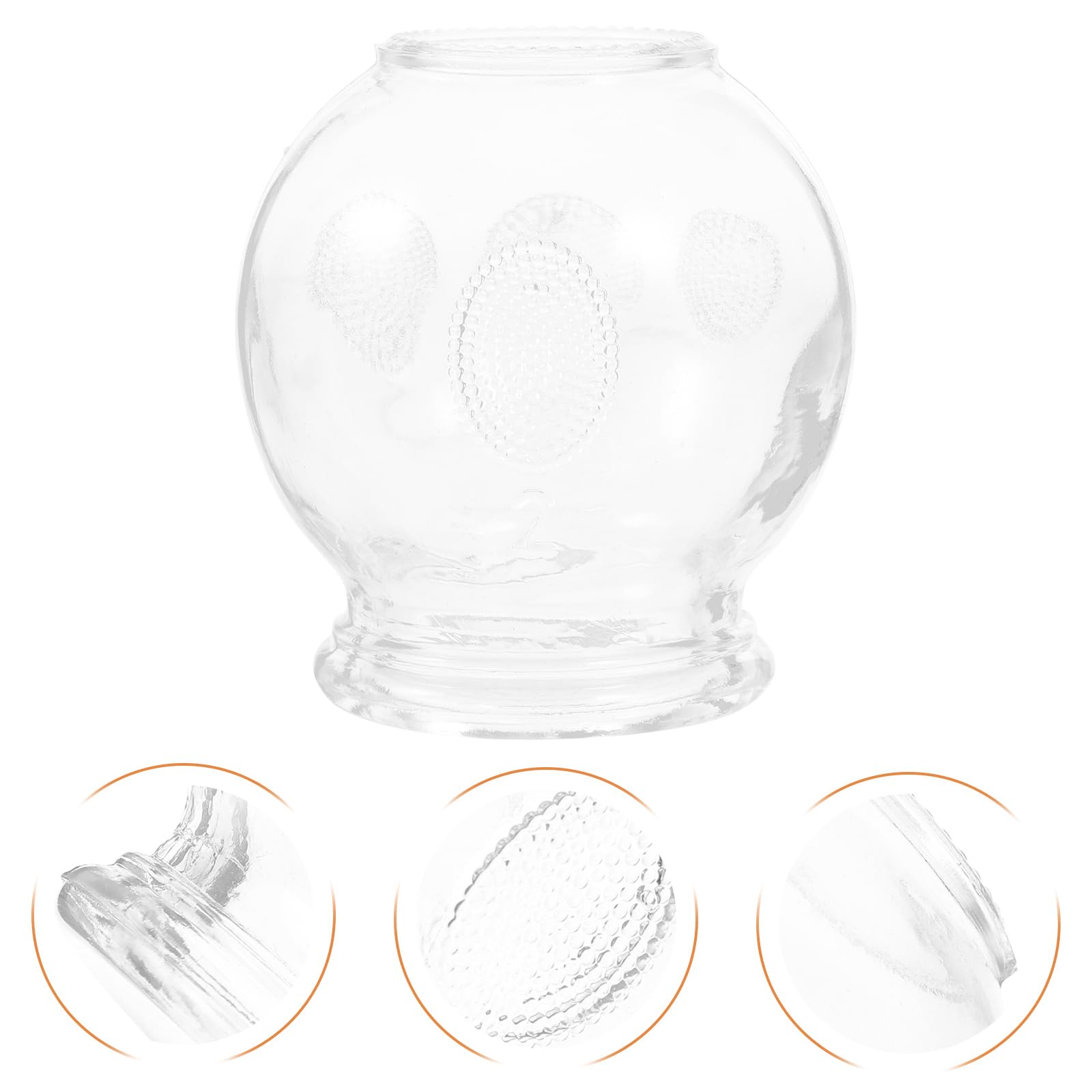 Healvian 8pcs Glass Fire Chinese Acupoint Cupping Glass Cupping Device Body Care Cupping Suction - AB Mystery