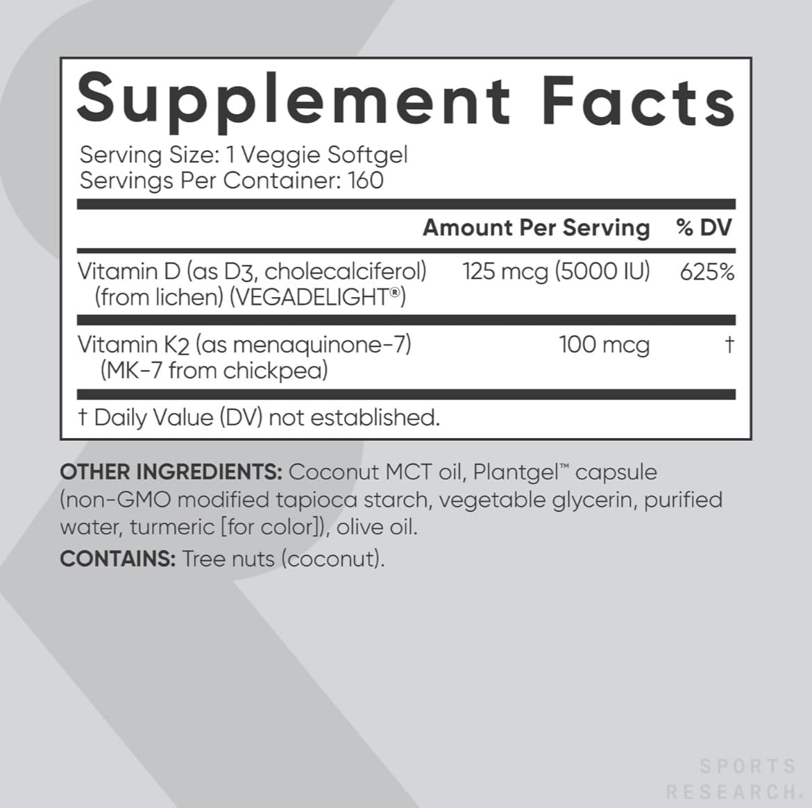 (Pack of 1) 160 Vegan Certified, Non GMO Liquid Softgels rozzunSports Research Vitamin - AB Mystery