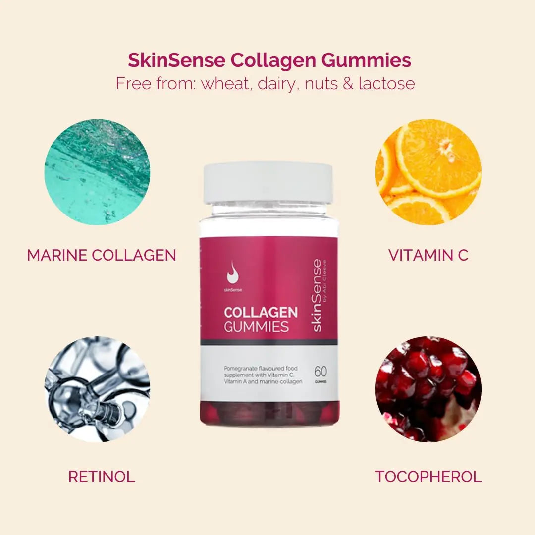 SkinSense Collagen Gummies 60PCS, Marine Collagen Chewable Gummy - AB Mystery