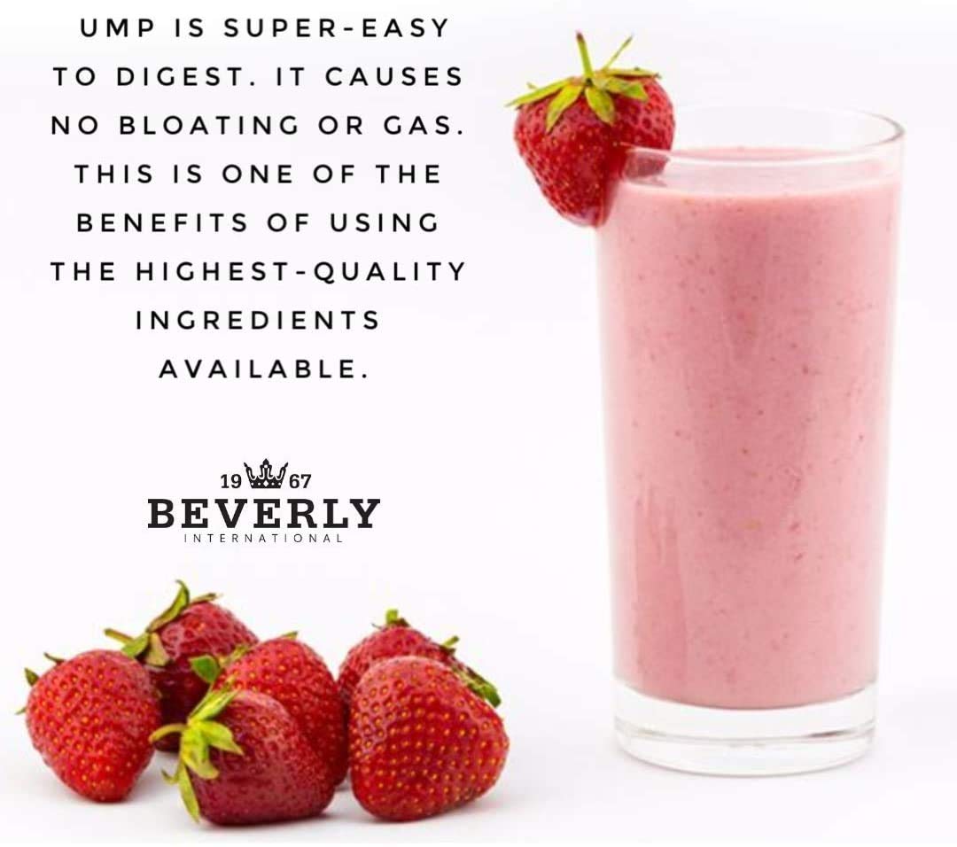 Beverly International UMP Protein Powder, Strawberry. Unique Whey-Casein Ratio - AB Mystery