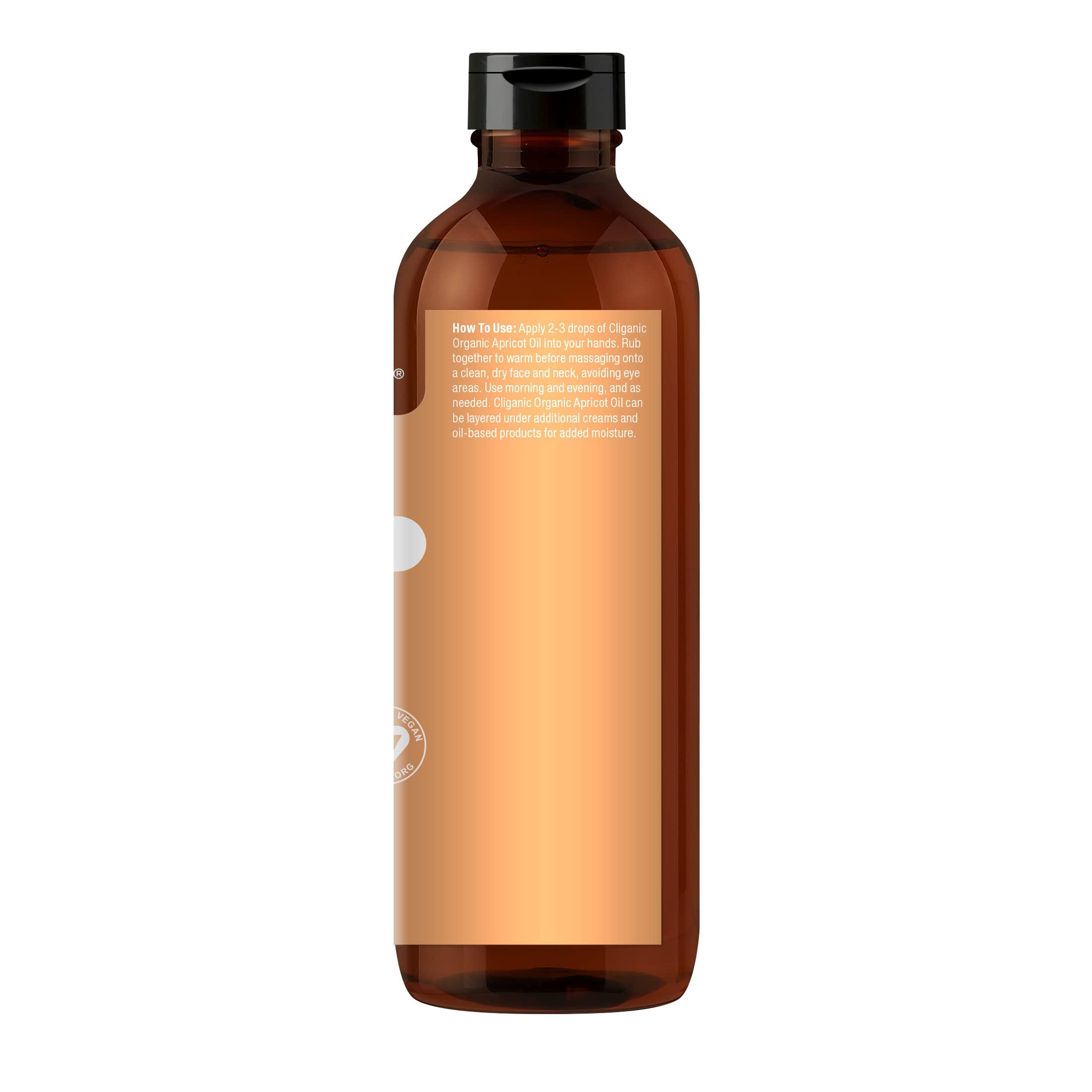 Cliganic Organic Apricot Oil, 100% Pure (8oz) - For Skin, Hair & Face | Natural Cold Pressed Unrefined - AB Mystery