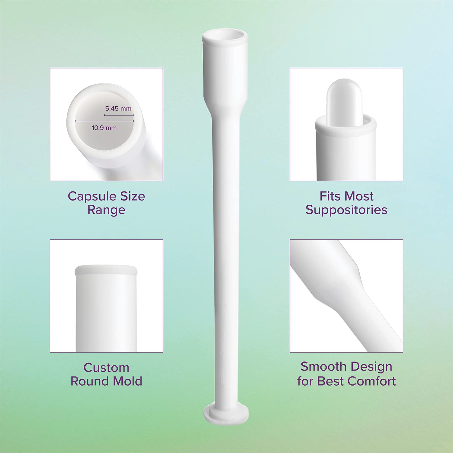 Intimate Rose 15 Count Vaginal Suppository Applicator - Fits Most Boric Acid Suppositories & Vaginal - AB Mystery