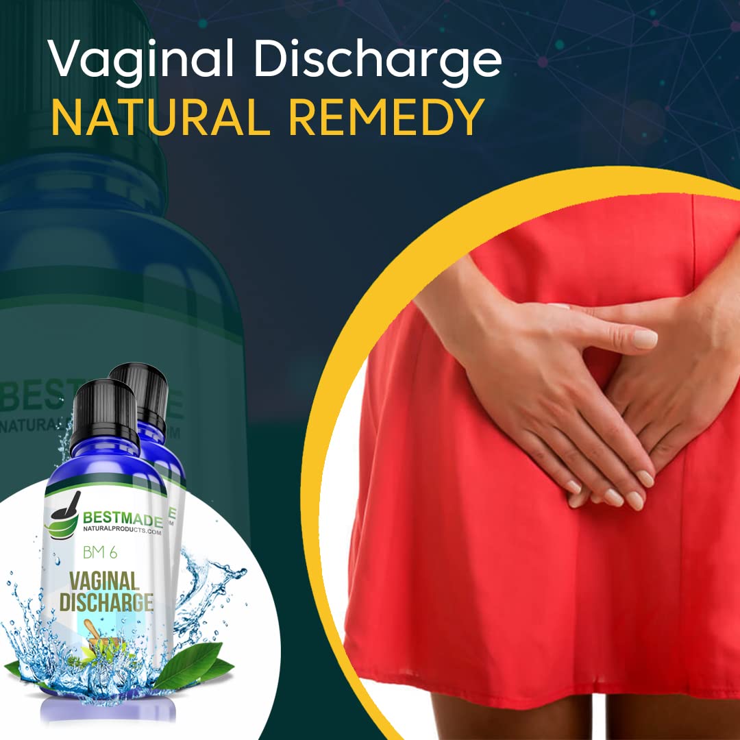 Vaginal Discharge BM6 - Natural Remedy for Leucorrhea, Unusual Vaginal Discharge & Odor, Helps Relieve - AB Mystery