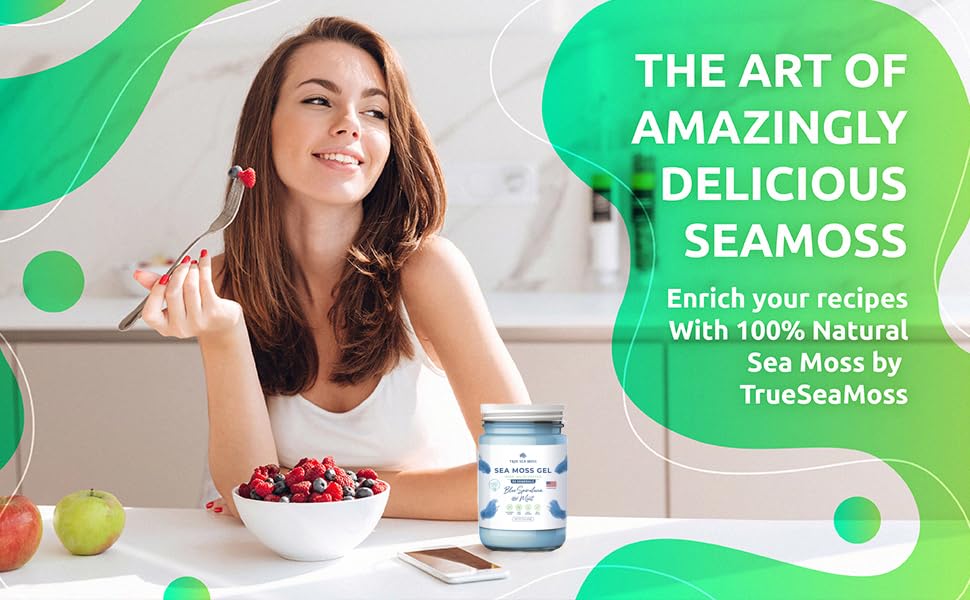 TrueSeaMoss Wildcrafted Irish Sea Moss Gel – Nutritious Raw Seamoss Rich in Minerals - AB Mystery