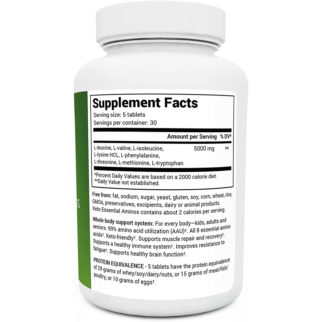 Dr. Berg's Keto Essential Aminos - Contains 8 Essentials Amino Acids -Keto Friendly - AB Mystery