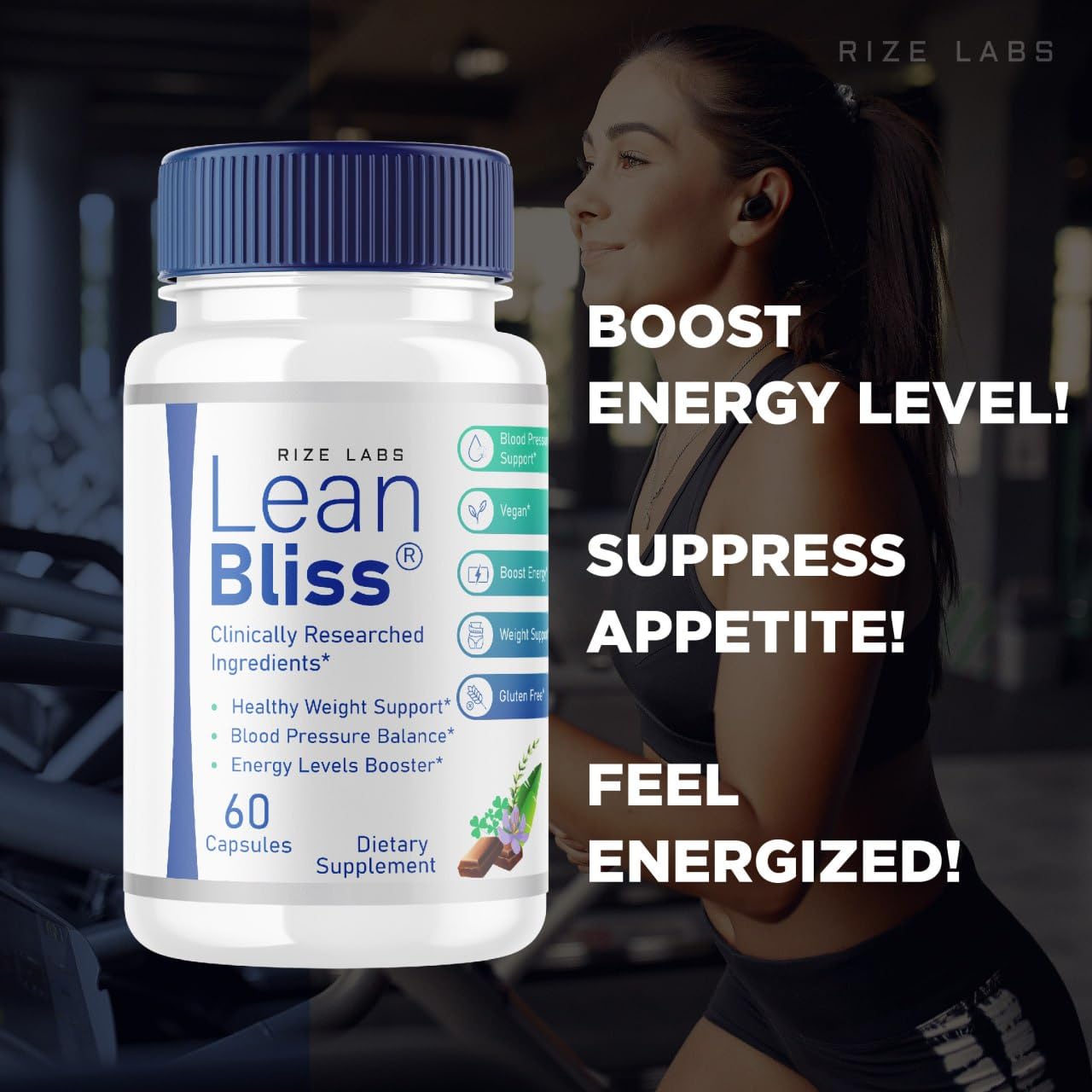 (3 Pack) Lean Bliss Weight Loss Pills, Lean Bliss Fat Burning Formula, LeanBliss Advanced
