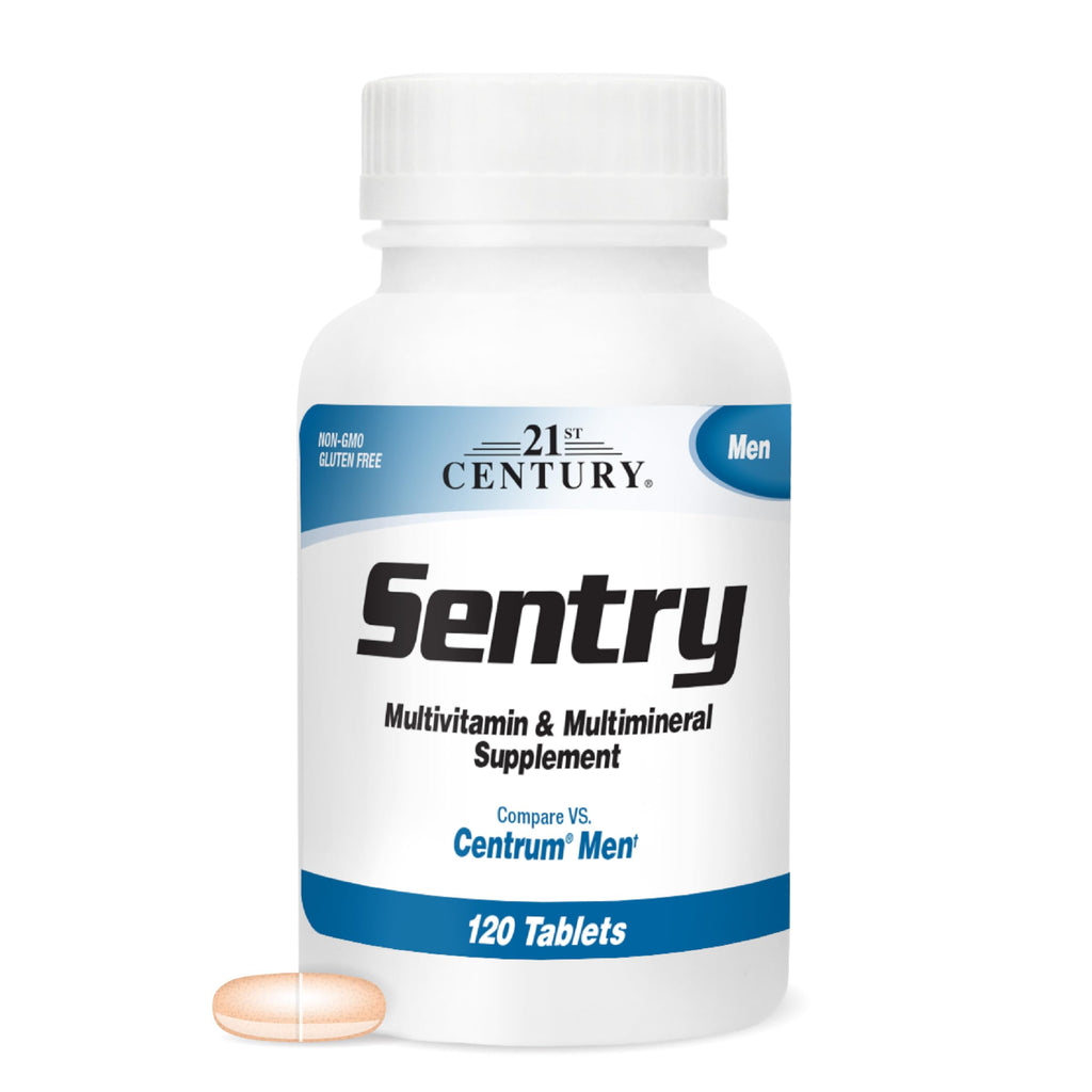 21st Century Sentry Men Multivitamin, 120 Count - AB Mystery