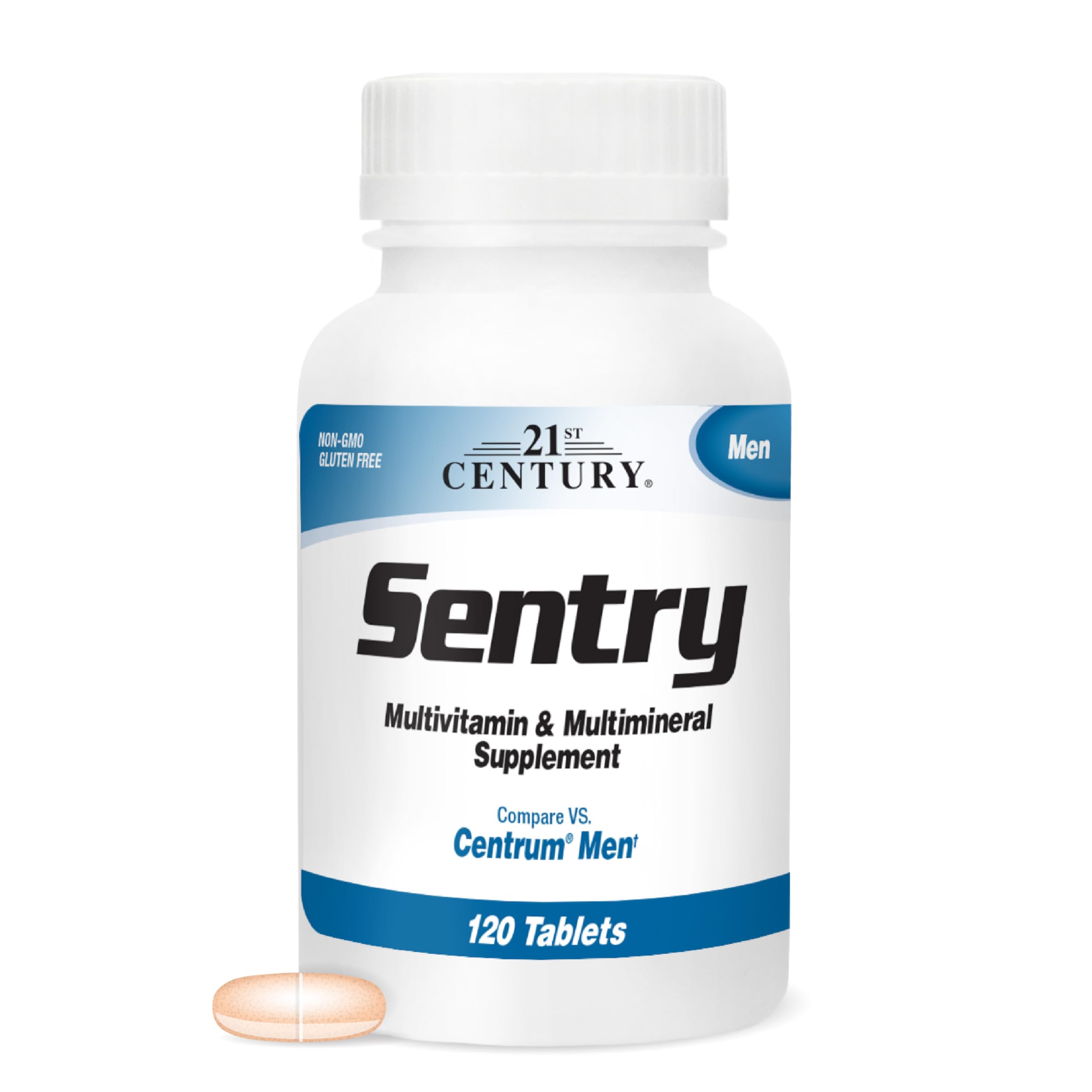 21st Century Sentry Men Multivitamin, 120 Count - AB Mystery