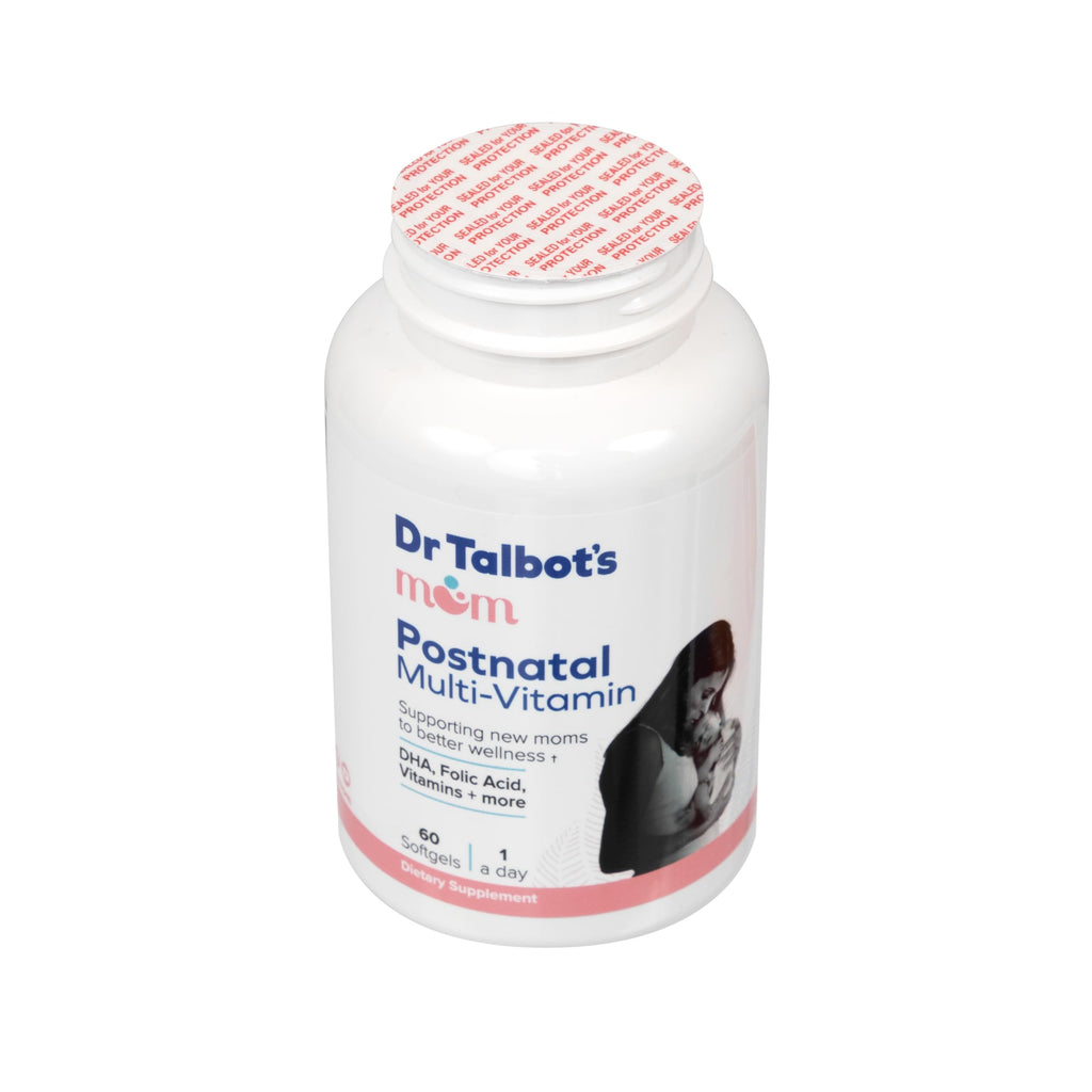 Dr. Talbot's Mom Postnatal Multi-Vitamin, DHA, Folic Acid, Vitamins and More Supporting Dr. Talbot's