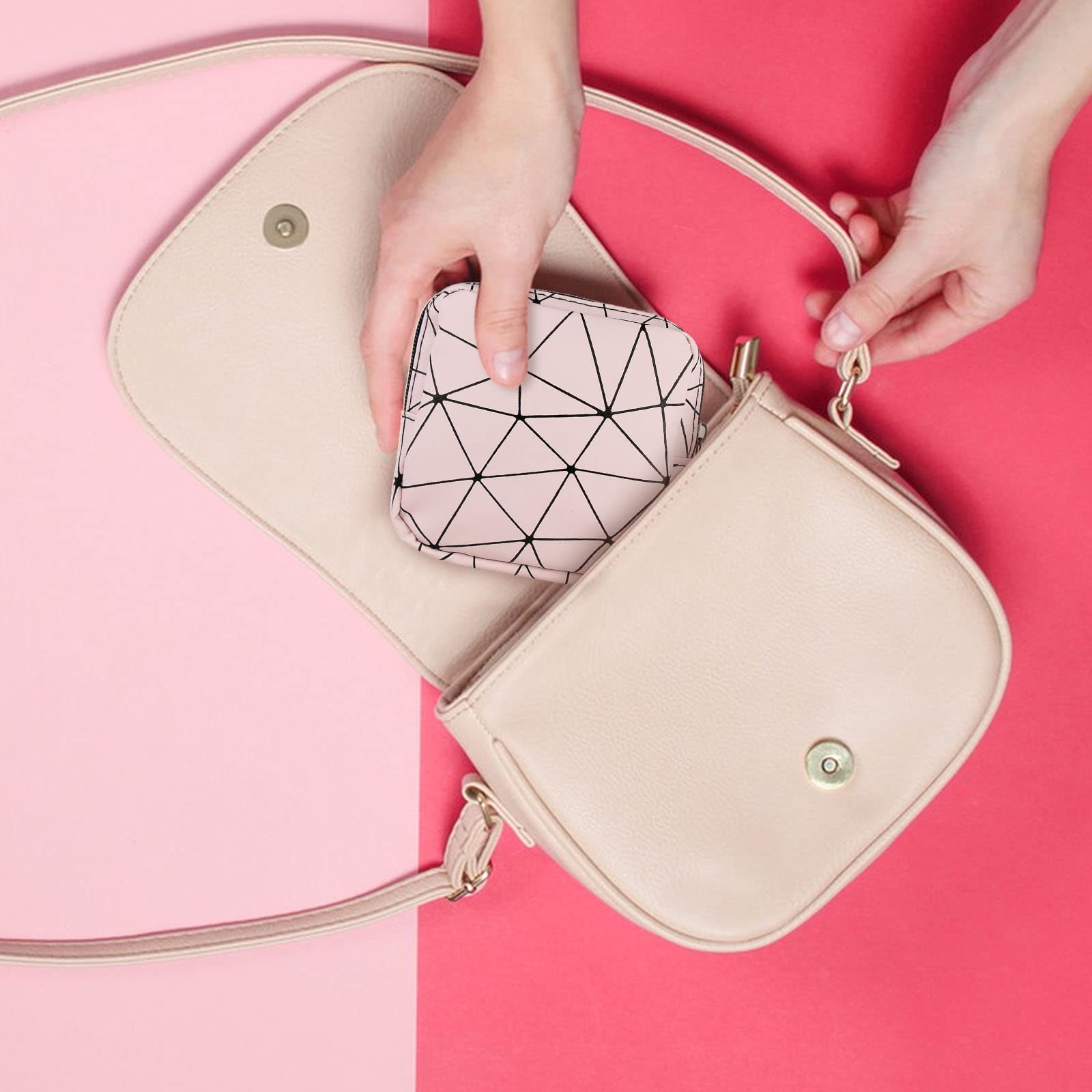 Sanitary Napkin Storage Bags 4PCS Menstrual Cup Pouches Nursing Pad Holder Tampon Bags - AB Mystery