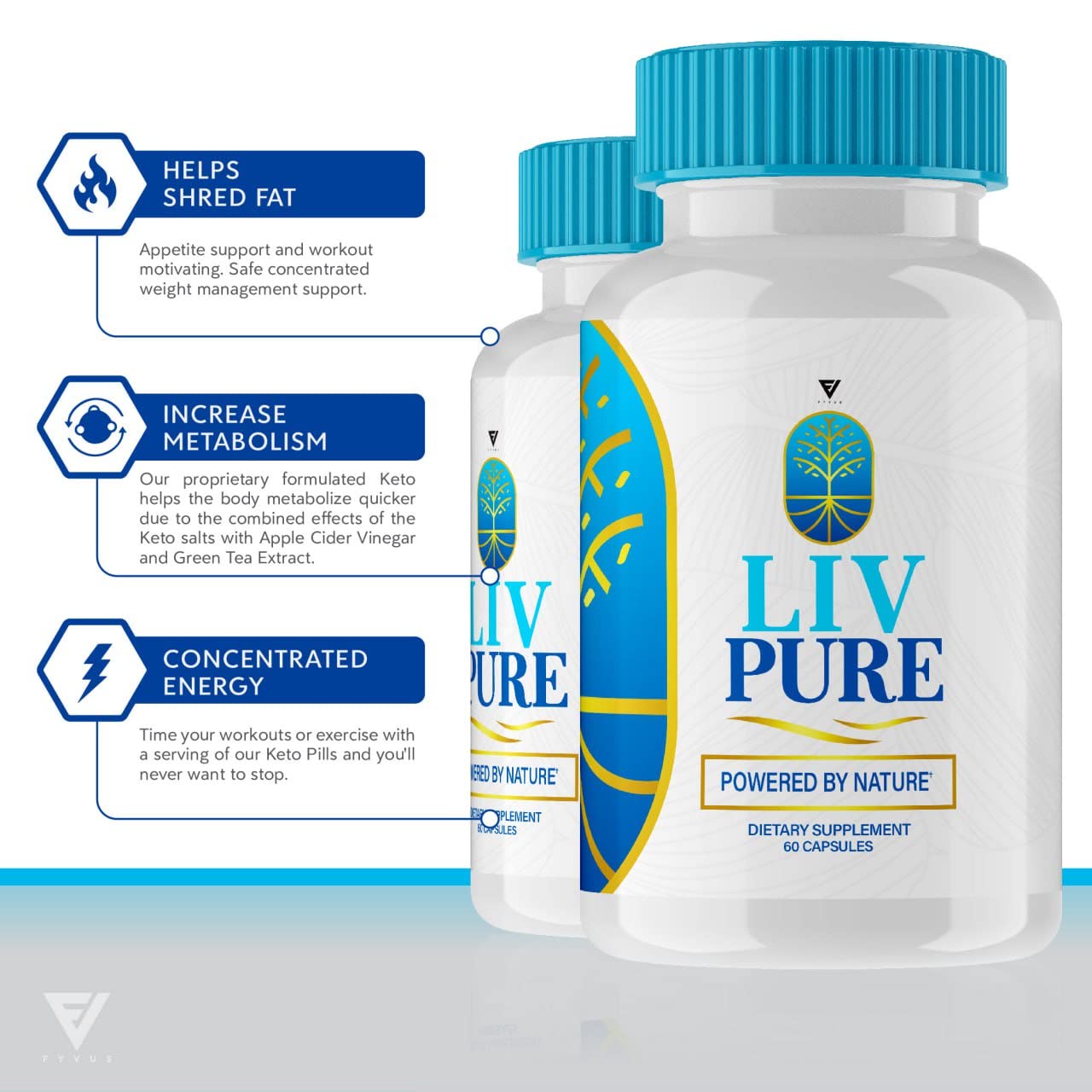 (3 Pack) Liv Pure Pills, Livpure Liver Detox Cleanse Management Capsules Advanced Formula Supplement