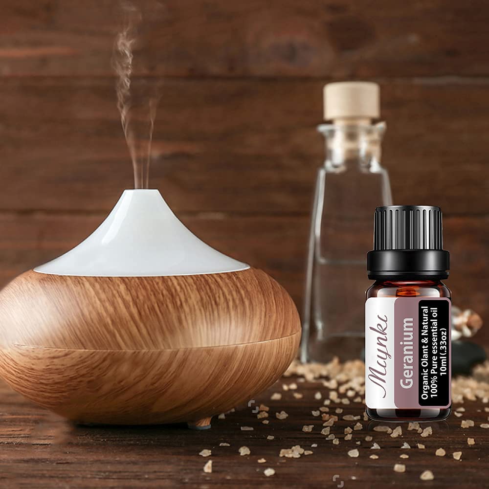Geranium Essential Oil for Diffuser for Home Kids Women Candle Soap Making DIY -10ml - AB Mystery