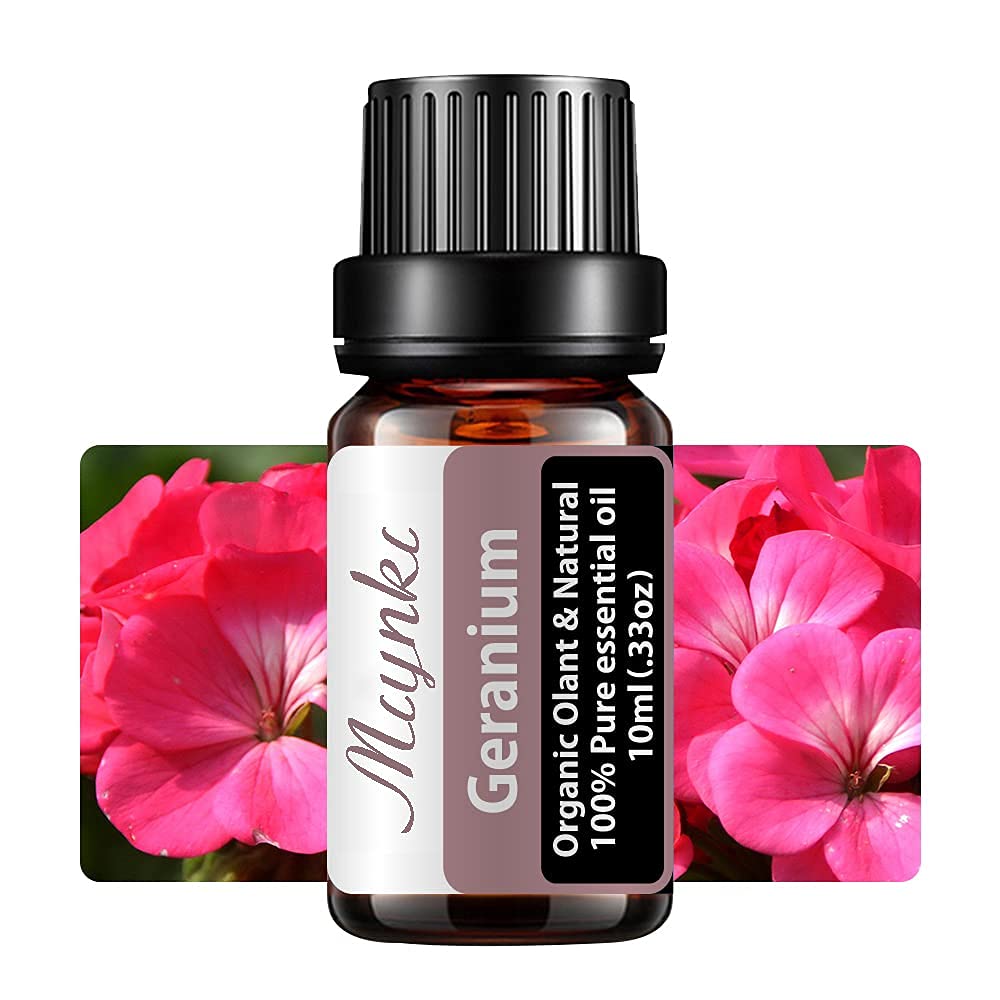 Geranium Essential Oil for Diffuser for Home Kids Women Candle Soap Making DIY -10ml - AB Mystery