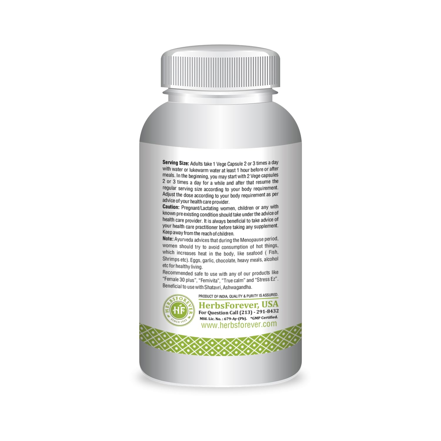 HerbsForever Menopause Health – Women Health Supplement – 120 Capsules - AB Mystery