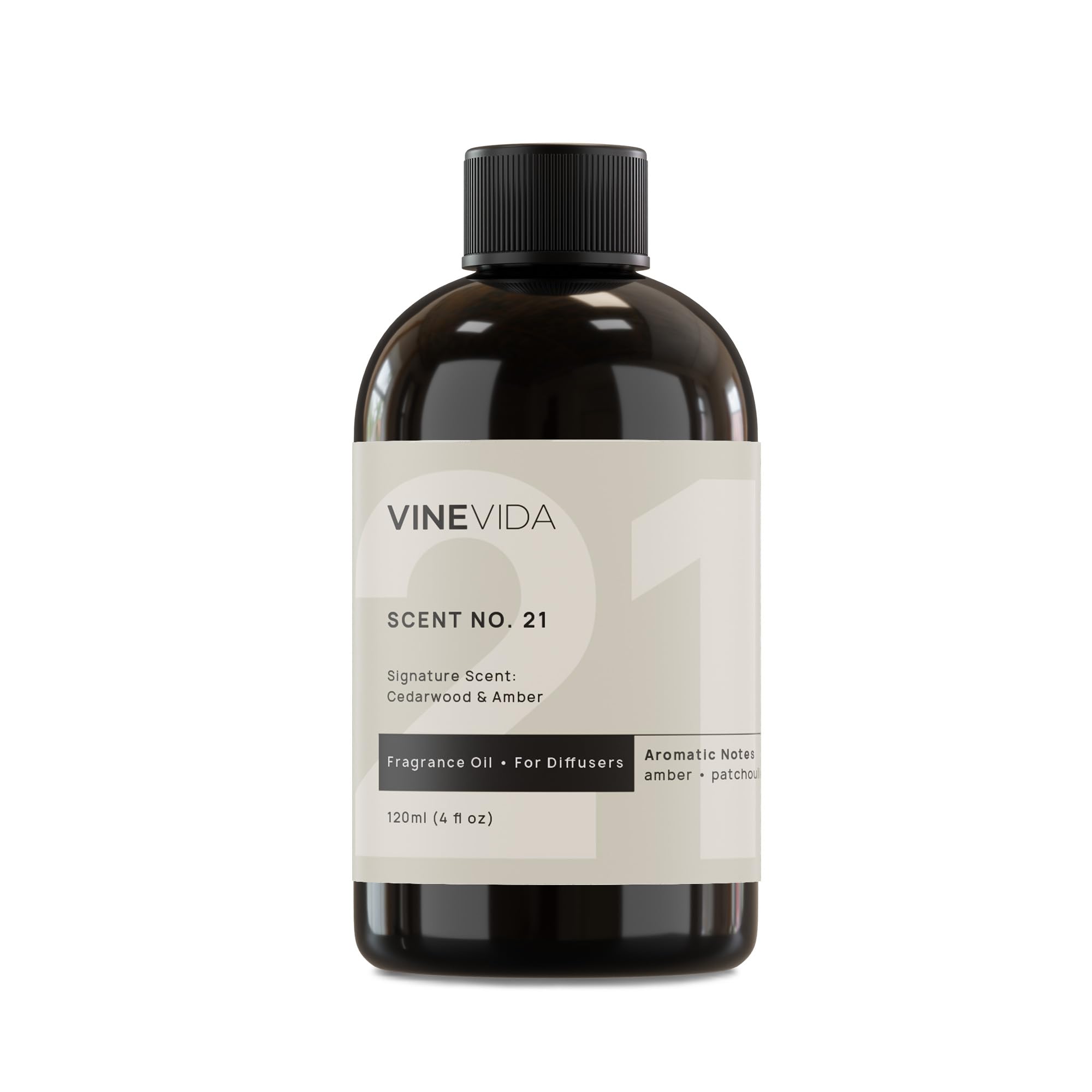 VINEVIDA [4 Fl Oz] Cedarwood & Amber Fragrance Oil for Cold Air Diffusers, Essential Oils