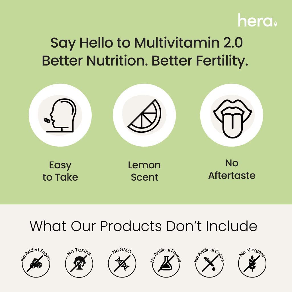 Verem Fertilife Multivitamin - Fertility, Hormones and Reproductive Health - Inositol, Essential Vitamins Verem
