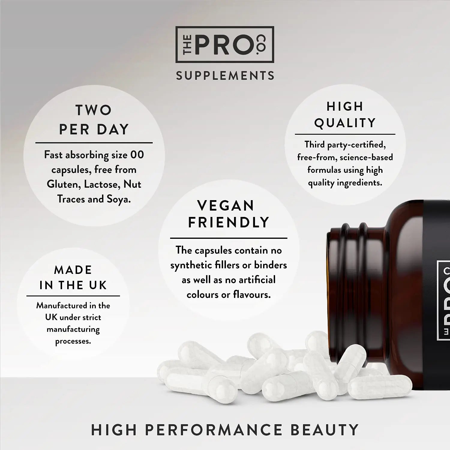 Premium Vegan Collagen Booster Supplement - Hair Skin & Nails Vitamins - AB Mystery