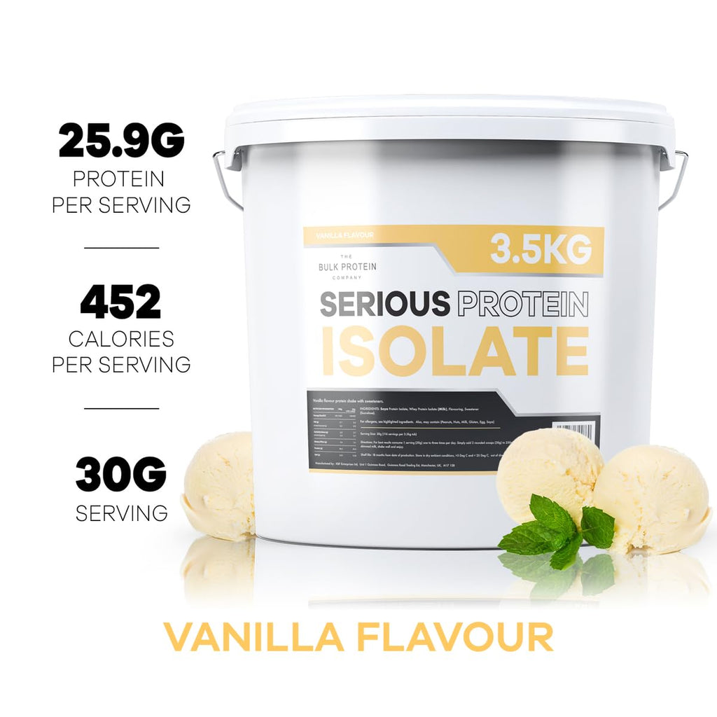 The Bulk Protein Company, Serious Protein Isolate – 3.5kg – Whey Protein Iso The Bulk Protein Company