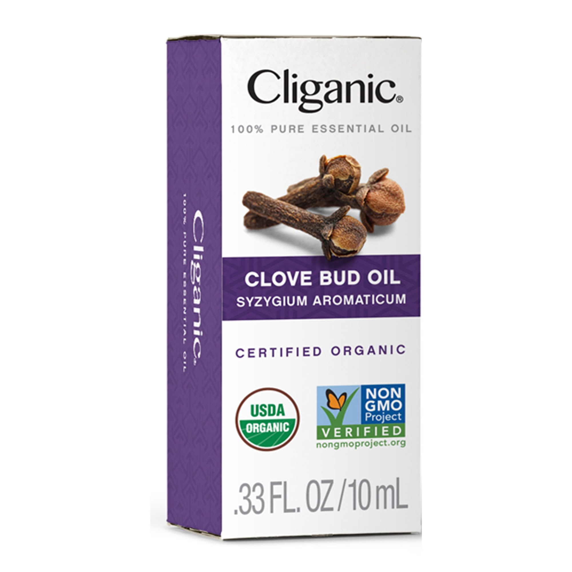Cliganic Organic Clove Bud Essential Oil, 100% Pure Natural for Aromatherapy | Non-GMO Verified - AB Mystery
